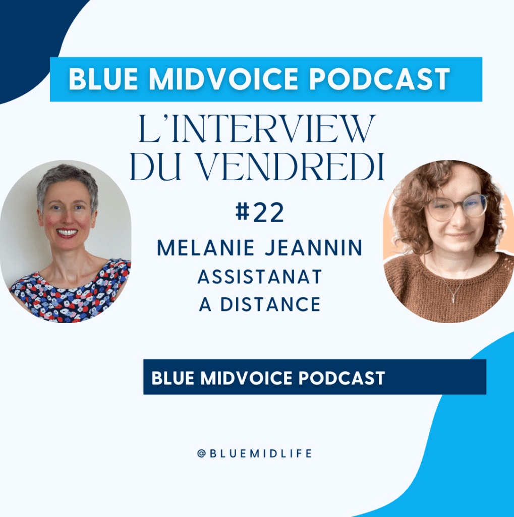 Blue MidVoice
Blue Midlife
Nancy
catherine BARLOY
Entreprenariat
Accompagnement emploi
bilan de compétences
podcast
Mélanie Jannin