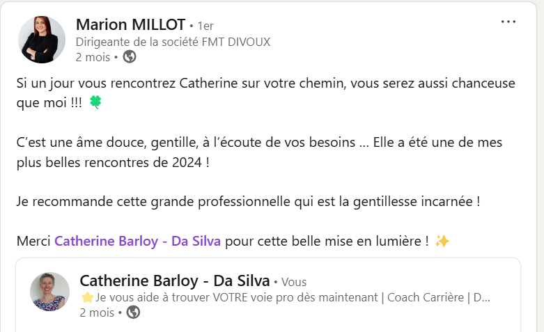 Blue Midlife
Catherine BARLOY
Coach professionnelle
Bilan de compétences
Jarny Nancy Distance Visio